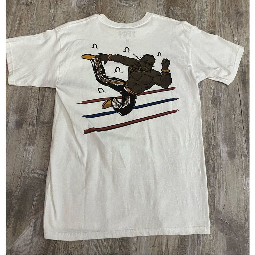 YRN Yung Rich Nation Mens Cream T-Shirt Size Medium